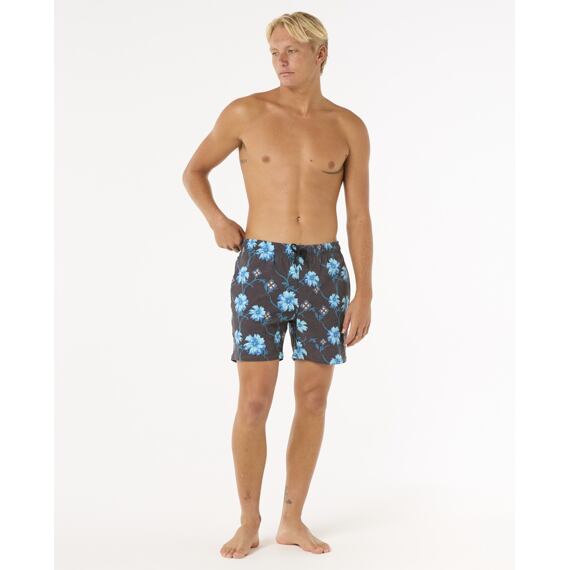 Plavky Rip Curl SURF REVIVAL FLORAL VOLLEY Black