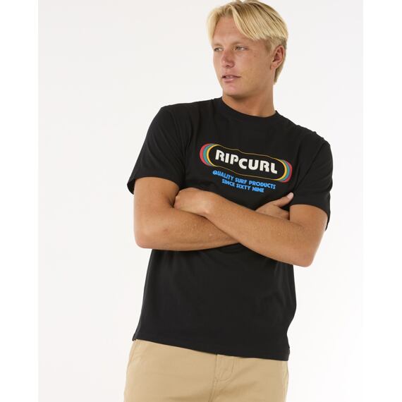 Tričko Rip Curl SURF REVIVAL YO MUMMA TEE Black