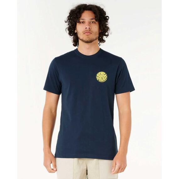 Tričko Rip Curl AOTS - CODY WELSH PALMS TEE Dark Navy