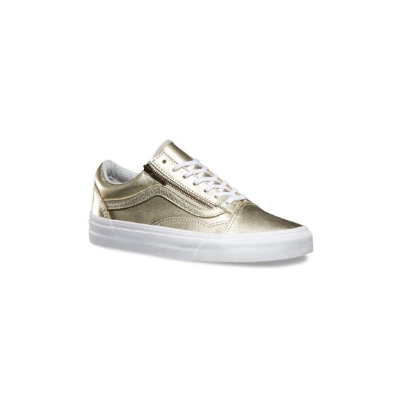 Boty Vans OLD SKOOL ZIP Wheat Gold/True Whit
