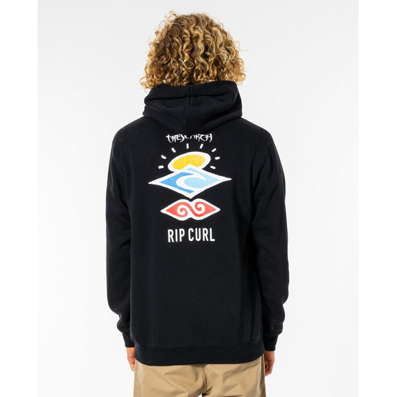 Mikina Rip Curl SEARCH ICON HOOD  Black 