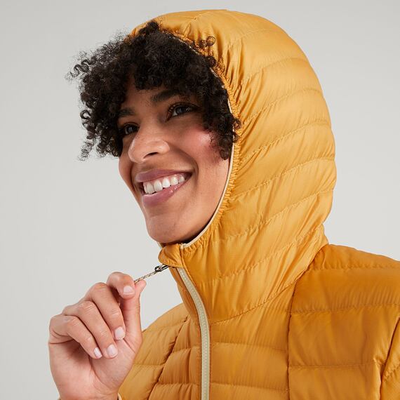 Bunda Kathmandu HELI R WMNS HOODED DOWN JACKET N08-Mustard Yel