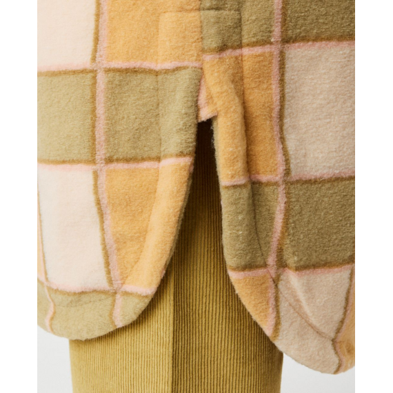 Bunda Rip Curl LONG LINE CHECK JACKET Khaki 
