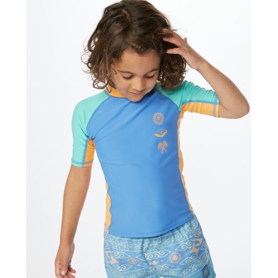 Lykra Rip Curl MYSTIC WAVES UPF S/S-BOY Blue Yonder