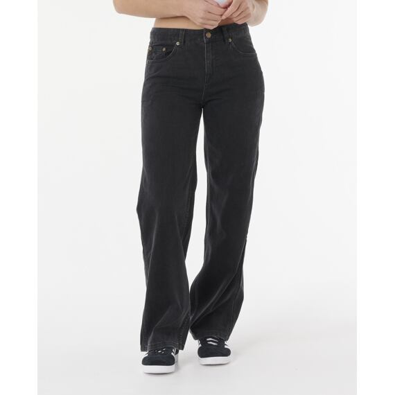 Kalhoty Rip Curl AGGIE RELAXED JEANS Black