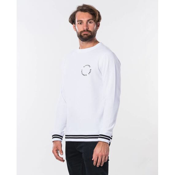 Mikina Rip Curl WOOP LOOP CREW  Optical White 