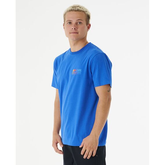 Tričko Rip Curl SURF REVIVAL DECAL TEE Retro Blue 
