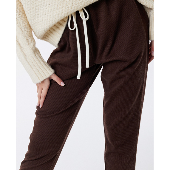 Kalhoty Rip Curl SANTANDER RELAX PANT Dark Brown 