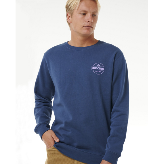 Mikina Rip Curl STAPLER CREW Washed Navy