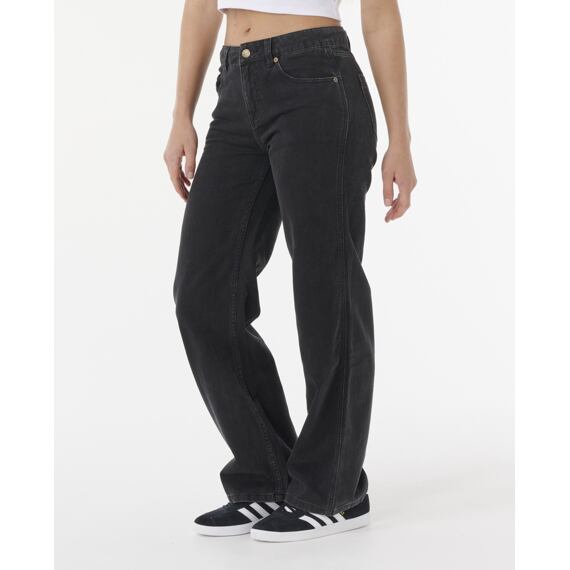 Kalhoty Rip Curl AGGIE RELAXED JEANS Black