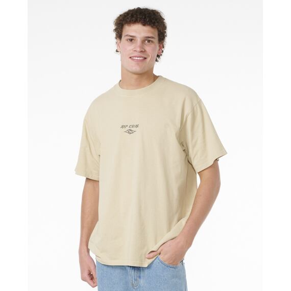 Tričko Rip Curl FADE OUT EMB TEE Cement
