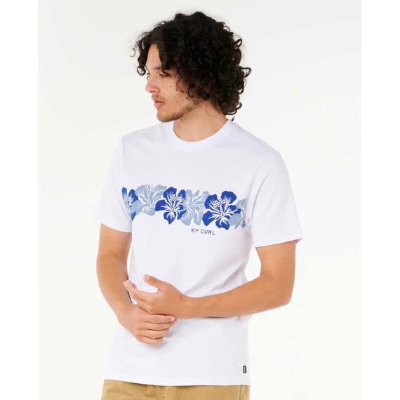 Tričko Rip Curl AOTS - CODY WELSH HIBISCUS TEE White