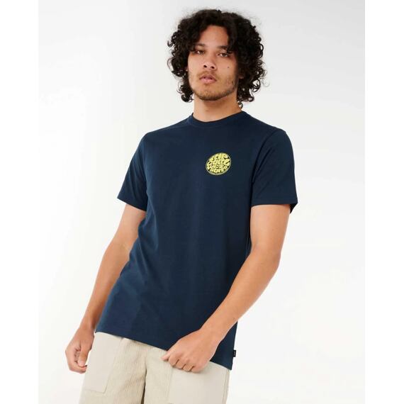 Tričko Rip Curl AOTS - CODY WELSH PALMS TEE Dark Navy