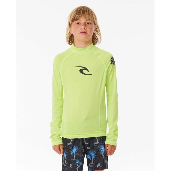 Lykra Rip Curl BRAND WAVE UPF L/S-BOY Lime