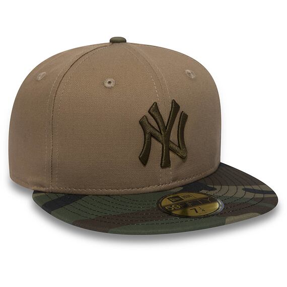 Kšiltovka New Era 5950 MLB CAMO ESSENTIAL NEYYAN Green Med/Khaki/Brown
