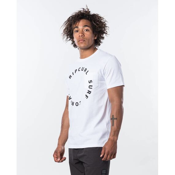 Tričko Rip Curl WOOP LOOP S/S TEE  Optical White 