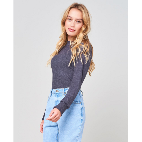 Tričko Rip Curl COSY LS CREW TEE  Dark Grey Marle