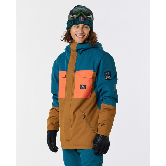 Bunda Rip Curl PINNACLE 10K/10K JACKET Blue Green 