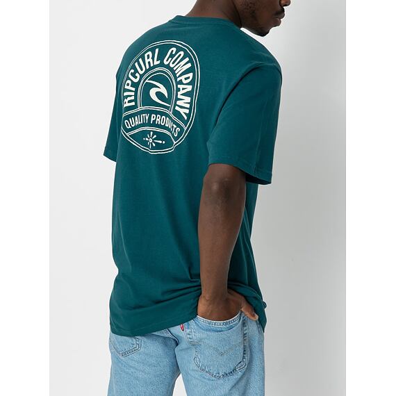Tričko Rip Curl STAPLER TEE Blue Green 