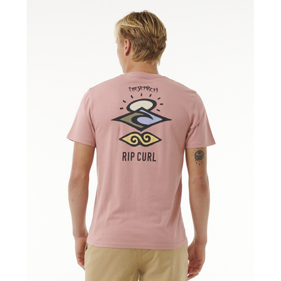 Tričko Rip Curl SEARCH ICON TEE Mushroom