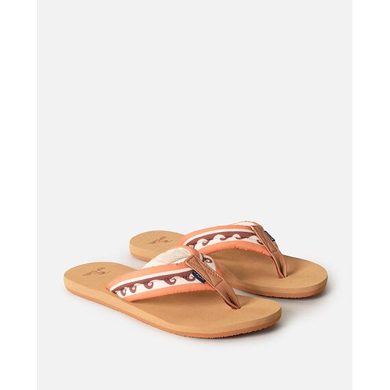 žabky Rip Curl FREEDOM PLUSH BLOOM OPEN TOE Tan