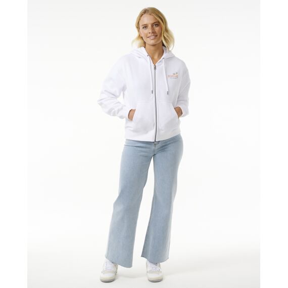 Mikina Rip Curl HIGH TIDE SCENIC RELAXED ZIP White