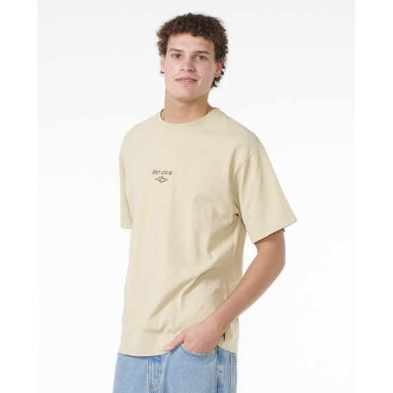 Tričko Rip Curl FADE OUT EMB TEE Cement