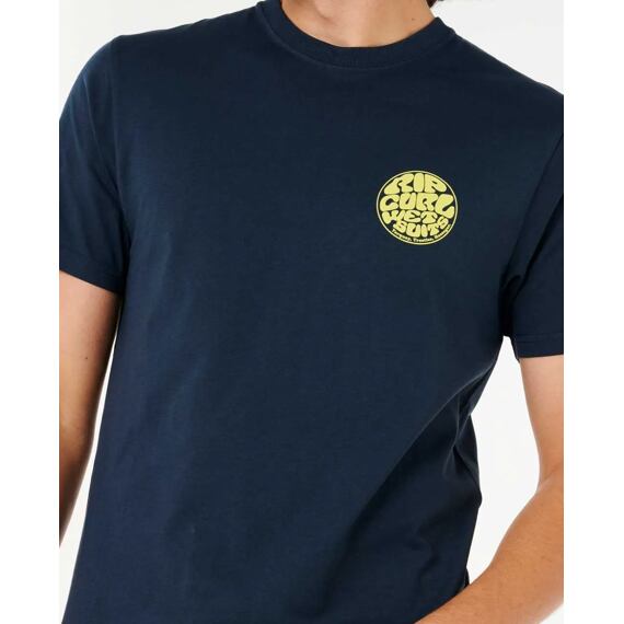 Tričko Rip Curl AOTS - CODY WELSH PALMS TEE Dark Navy