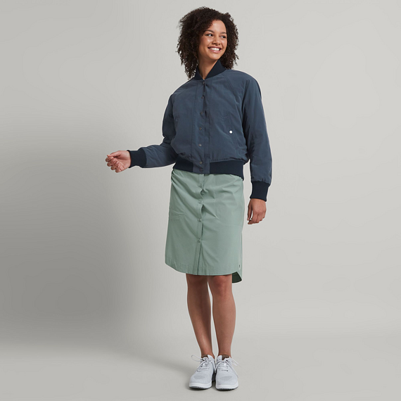 Bunda Kathmandu TWO-WAYS WMNS REVERSIBLE BOMBER O1K-Midnight Navy/Frosted Mint