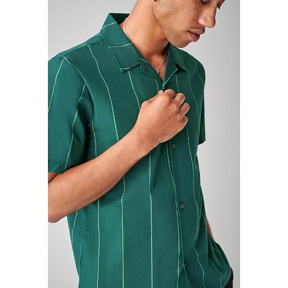 Košile Globe OFF COURSE SS SHIRT Night Green