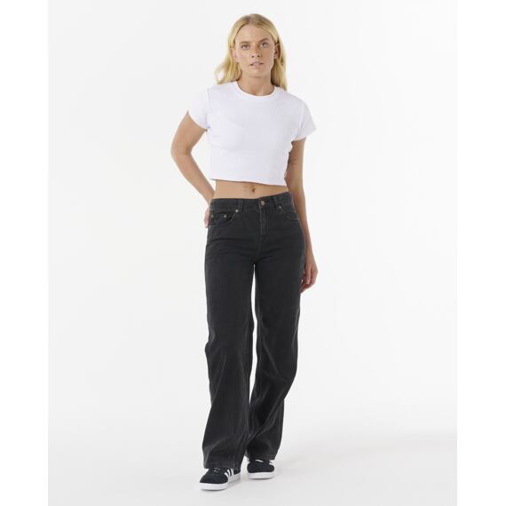 Kalhoty Rip Curl AGGIE RELAXED JEANS Black