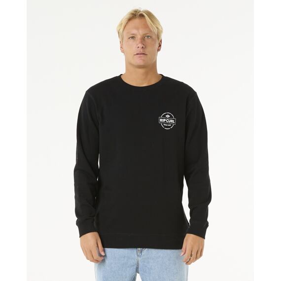 Mikina Rip Curl STAPLER CREW Black