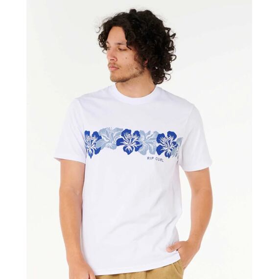 Tričko Rip Curl AOTS - CODY WELSH HIBISCUS TEE White